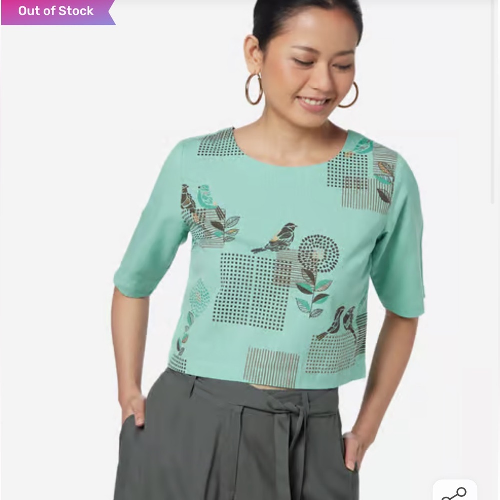 Bombay Paisley bird top